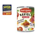 Ravioli pur boeuf PAUL & LOUISE, boîte de 400g