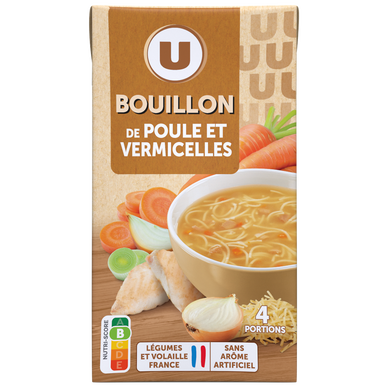Soupe poule et vermicelles  brique de 1l