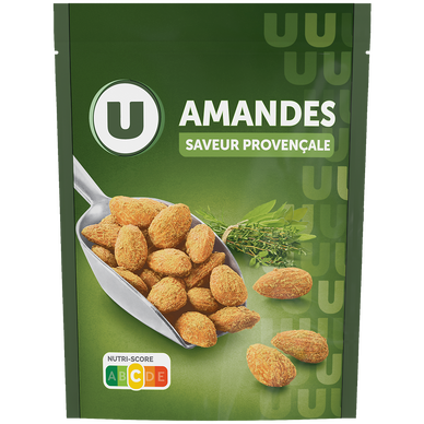 Amandes à la provençale, U sachet de 100g