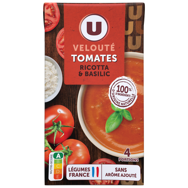 Soupe Velouté de tomate ricotta basilic 1 litre
