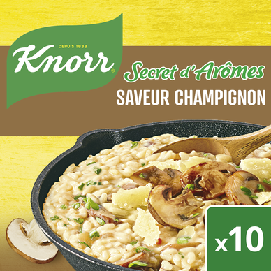 Bouillon secret d'arômes saveur champignon KNORR 10 tablettes 100g