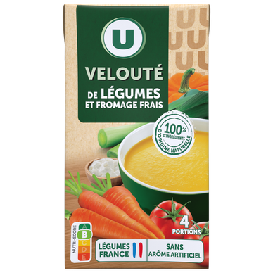 Soupe Velouté de légumes fromage fondu brique 1L
