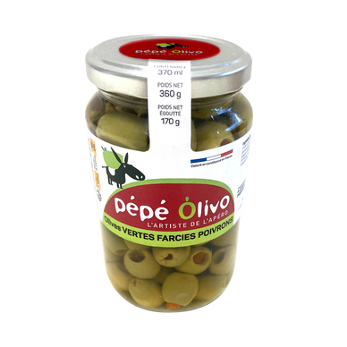 Olives Farcies à la Pâte de Poivron 170g