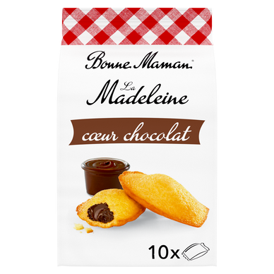 Madeleines coeur chocolat - BONNE MAMAN - x10 - 300g