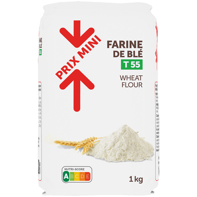 Farine de blé T55 PRIX MINI - 1kg