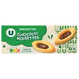 Barquettes au chocolat et aux noisettes - paquet de 120g