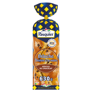Brioche tressée pépites de chocolat BRIOCHE PASQUIER - 630g