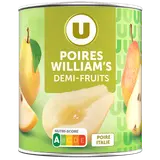 Poires au sirop léger, boîte 4/4 460g