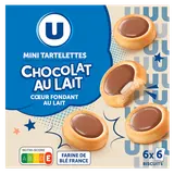 Mini tartelette chocolat au lait coeur fondant au lait, 225g