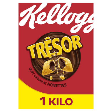 Céréales Trésor KELLOGG'S Chocolat Noisettes - 1Kg