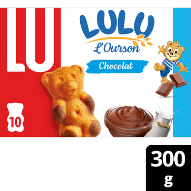 Gâteaux fourrés au chocolat L'Ourson LuLu LU - Format familial 300g