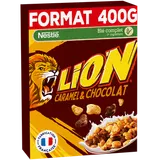 Céréales au caramel et chocolat LION - 400g