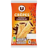 Crêpes fourrées chocolat U x8 256g