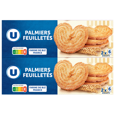 Palmiers feuilletés  2x100g