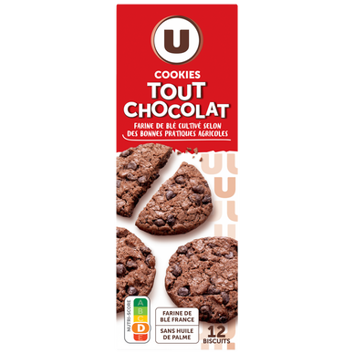 Cookies au chocolat et pépites de chocolat  200g