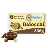 Biscuits Baiocchi Snack fourrés aux noisettes & cacao MULINO BIANCO -336g
