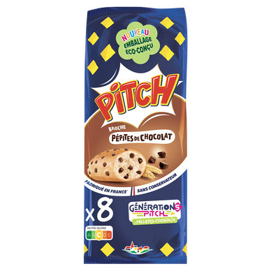 Brioches pépites de chocolat PITCH x8 - 300g