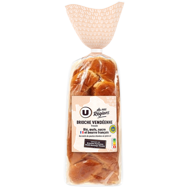 Brioche tressée IGP U DE NOS REGIONS 600g
