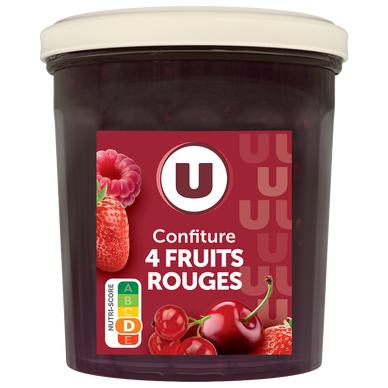 Confiture extra 4 fruits  pot de 370g