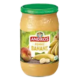 Dessert fruitier à la pomme et banane ANDROS, bocal de 750g