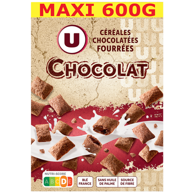 Céréales chocolatées et fourrées au chocolat - 600g