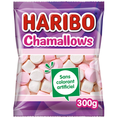 Confiserie Chamallows Marshmallows HARIBO sachet 300g