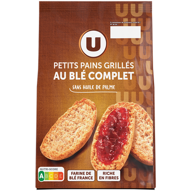 Petits pains grillés au blé complet - 225g