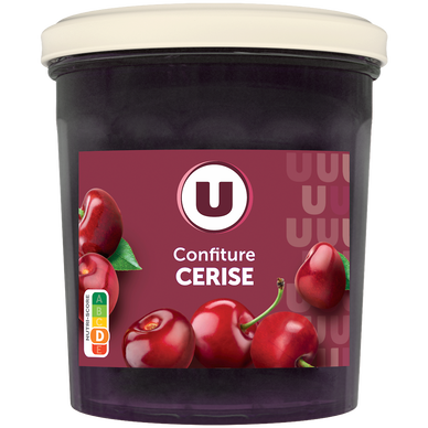 Confiture de cerise 50% de fruits  pot de 370g