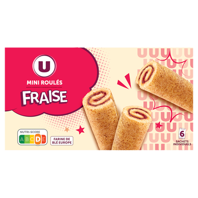 Gâteau Mini roulé fraise 150g