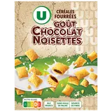 Céréales fourrées au chocolat et noisettes  boîte de 375g