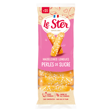 Madeleines longues pépites de sucre LE STER  x20 - 250g