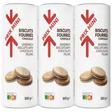Biscuits fourrés chocolat PRIX MINI - 3x300g