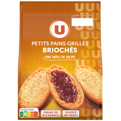 Petits pains grillés briochés - 225g