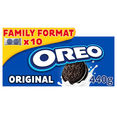 Biscuits au cacao fourrés saveur vanille OREO Original - 40 biscuits,440g