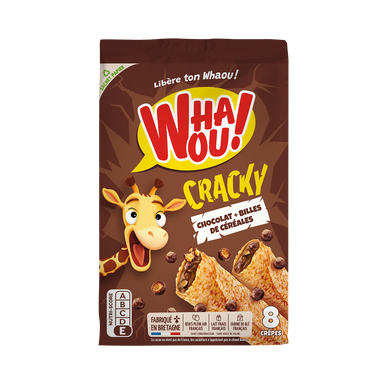 Crêpes chocolat et céréales CRACKY WHAOU! x8 - 256g
