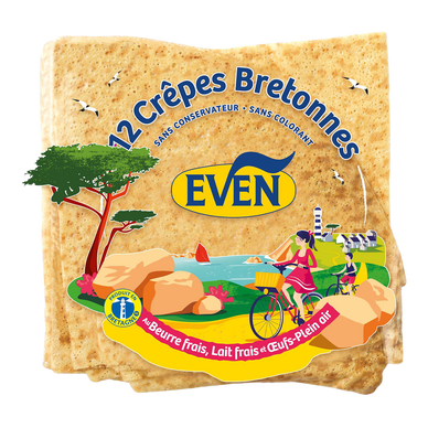 Crêpes bretonnes EVEN - x12 Le paquet de 350g