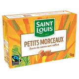 Sucre petits morceaux bruns non raffinés équitable SAINT LOUIS, 1kg