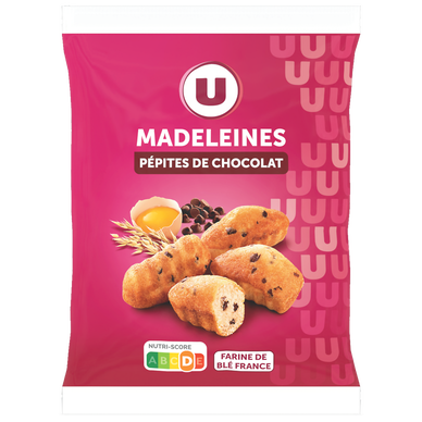 Madeleines coquilles Pépites chocolat  400g
