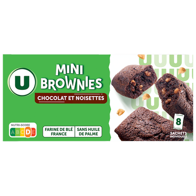 Mini brownie noisette et pépites de chocolat 240g