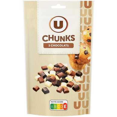 Chunks 3 chocolats  100g