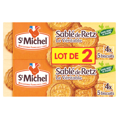 Biscuits sablés de Retz - ST MICHEL - 8x5 biscuits - 240g