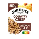 Céréales Country Crisp au chocolat noir JORDANS, 550g