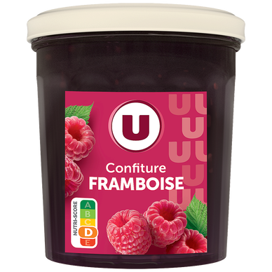 Confiture de framboises 50% de fruits  370g