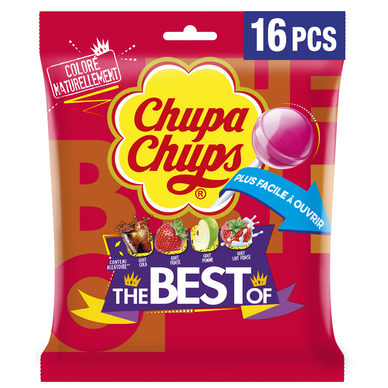 Bonbons Sucettes assorties The Best Of CHUPA CHUPS, 192g