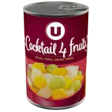 Cocktail 4 fruits au sirop léger boîte 1/2 250g