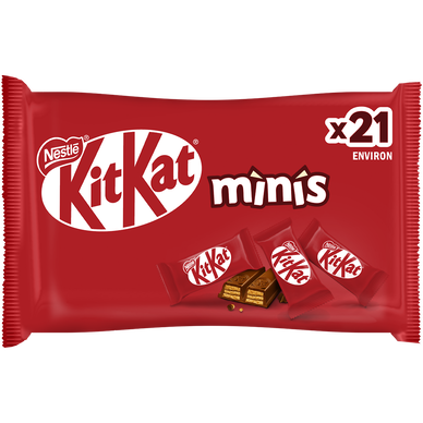Barres de chocolat au lait mini KITKAT - Sachet de 350g