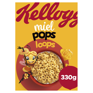Céréales Miel Pops Loops KELLOGG'S - 330g