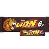Barres de chocolat au lait LION - 6 barres de 42g