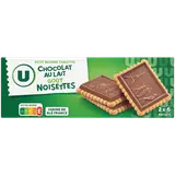 Petit Beurre tablette chocolat au lait et goût noisettes, paquet 150G