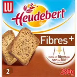 Biscottes Fibres + Céréales complètes HEUDEBERT - Paquet de 32 tranches - 280g